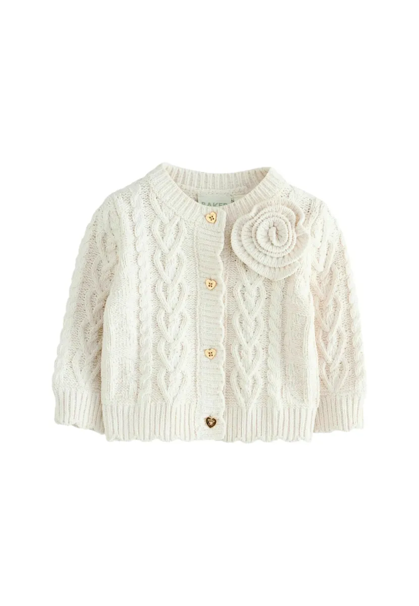 REGULAR FIT - Strickjacke - cream