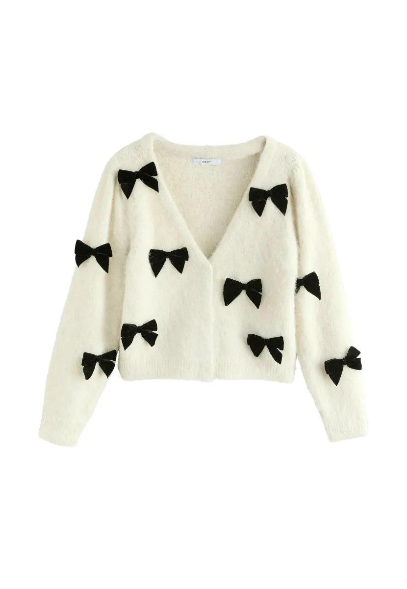 REGULAR FIT - Strickjacke - ecru