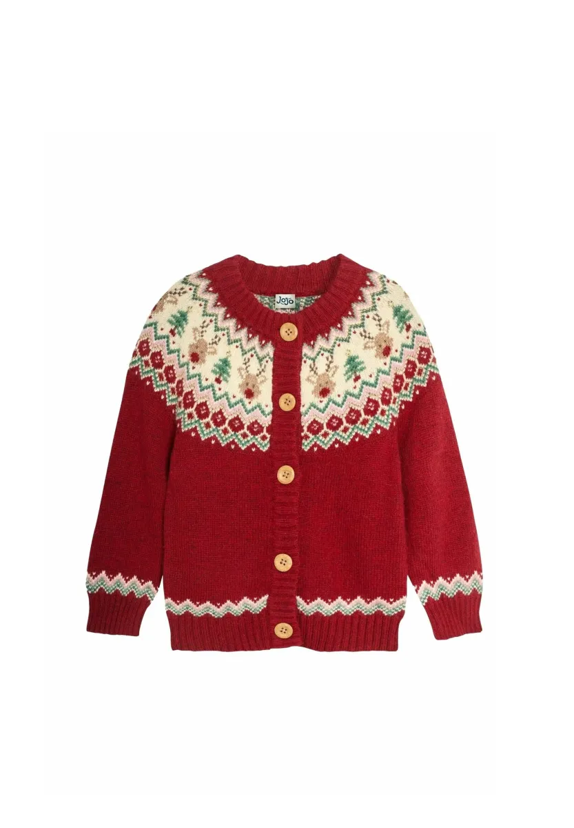 REGULAR FIT - Strickjacke - red