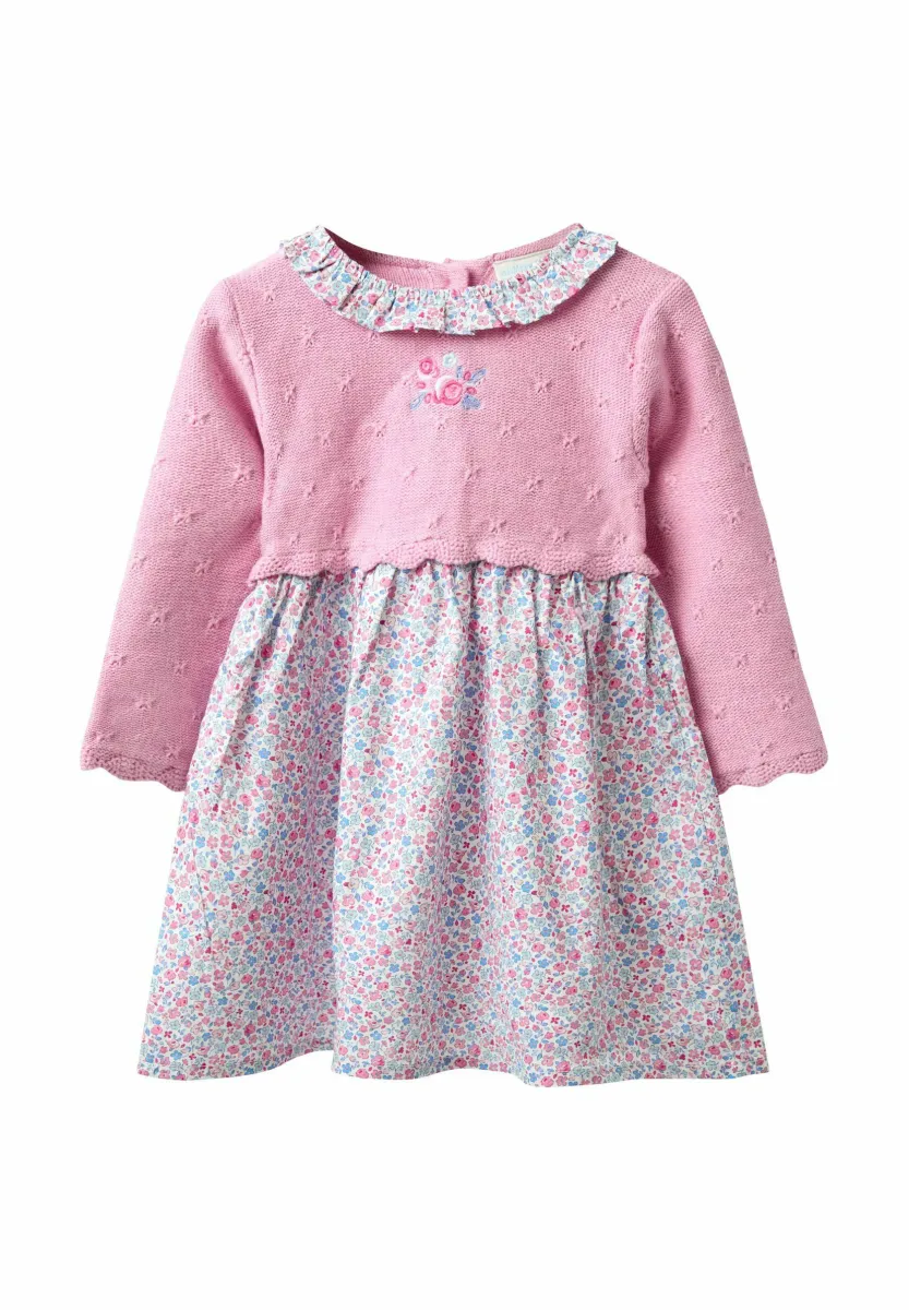 REGULAR FIT - Strickkleid - pink floral