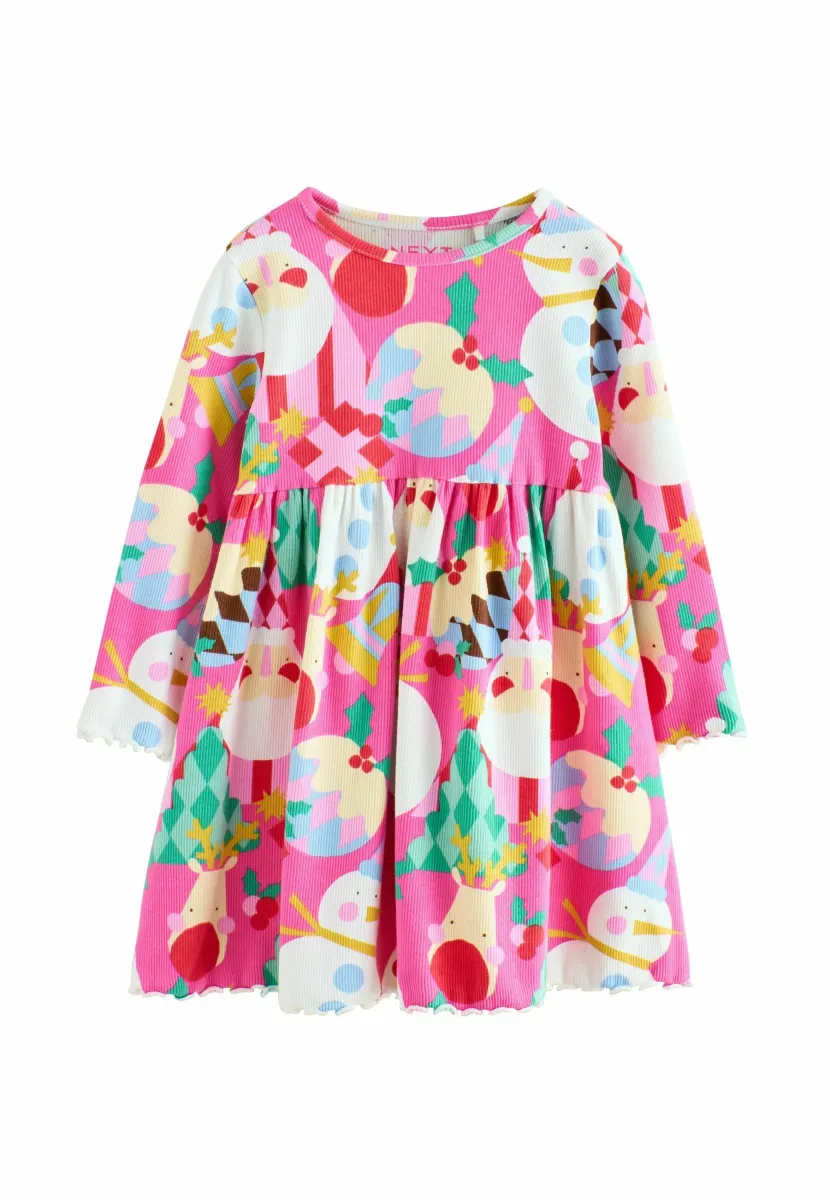 REGULAR FIT - Strickkleid - pink