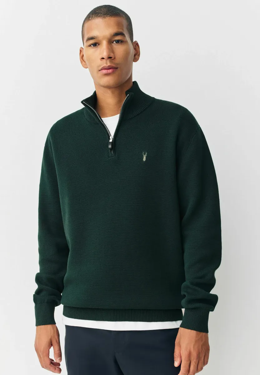 REGULAR FIT - Strickpullover - dark green