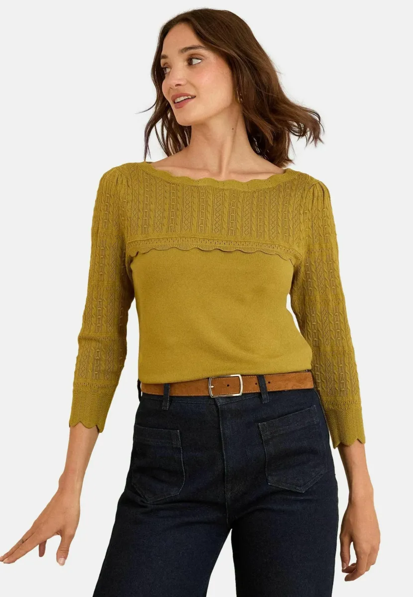 REGULAR FIT - Strickpullover - green