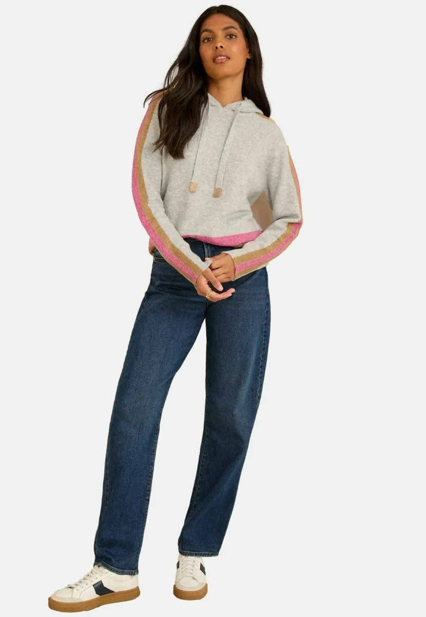 REGULAR FIT - Strickpullover - grey multi lurex stripe