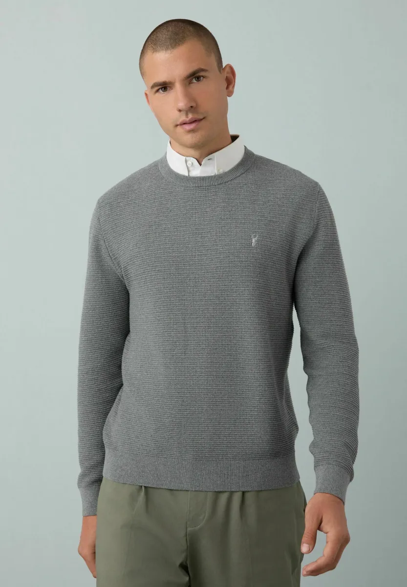 REGULAR FIT - Strickpullover - grey