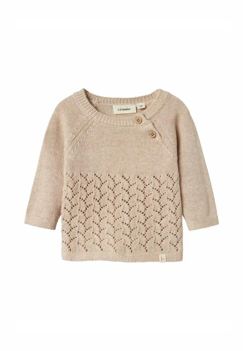 REGULAR FIT - Strickpullover - pastel parchment
