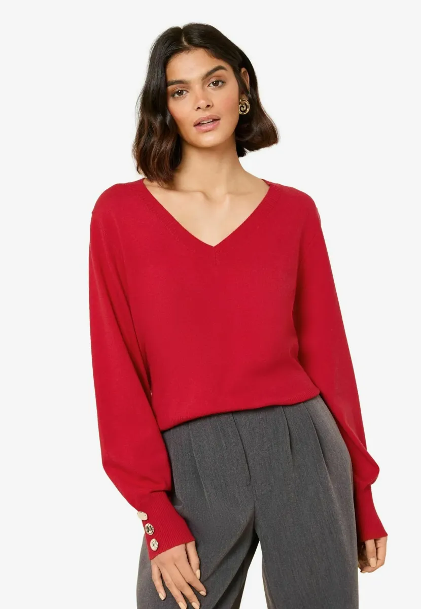 REGULAR FIT - Strickpullover - red