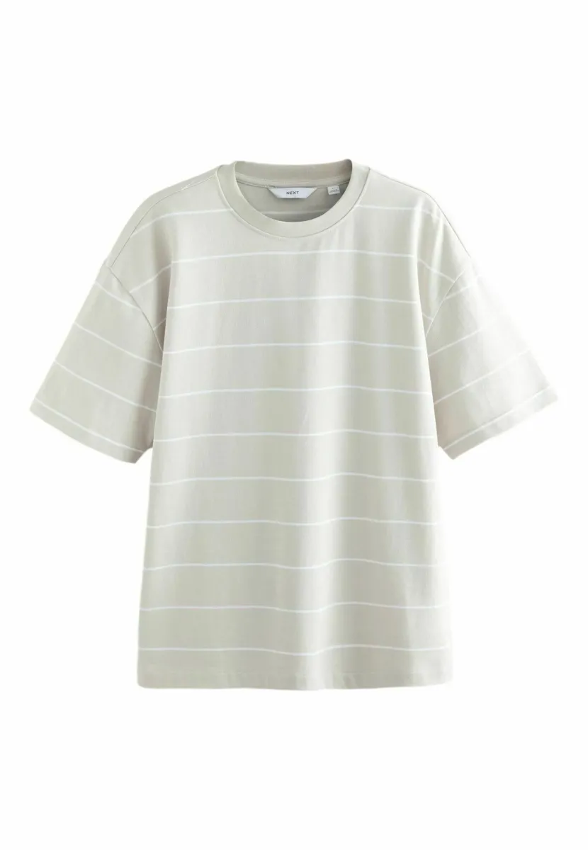 REGULAR FIT - STRIPE HEAVYWEIGHT  - T-Shirt print - grey