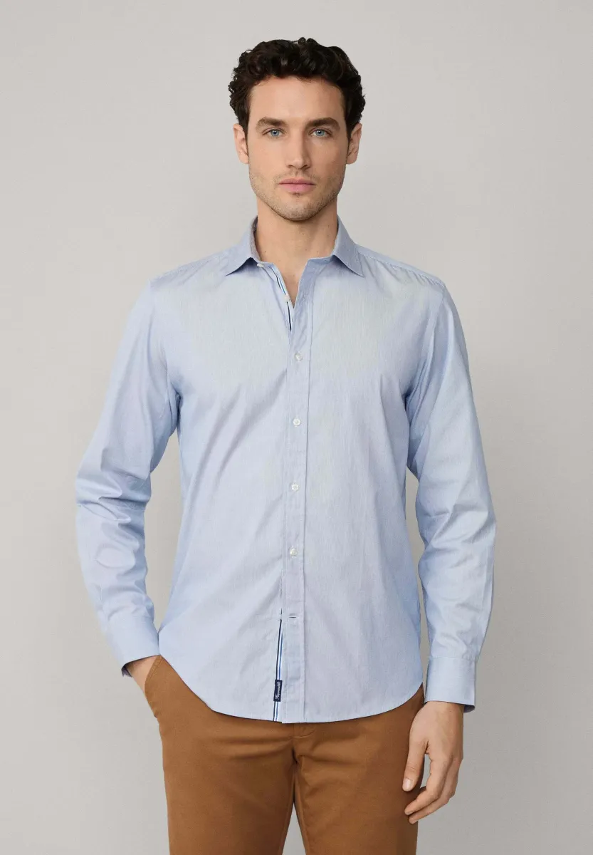REGULAR FIT STRIPE - Hemd - naval blue