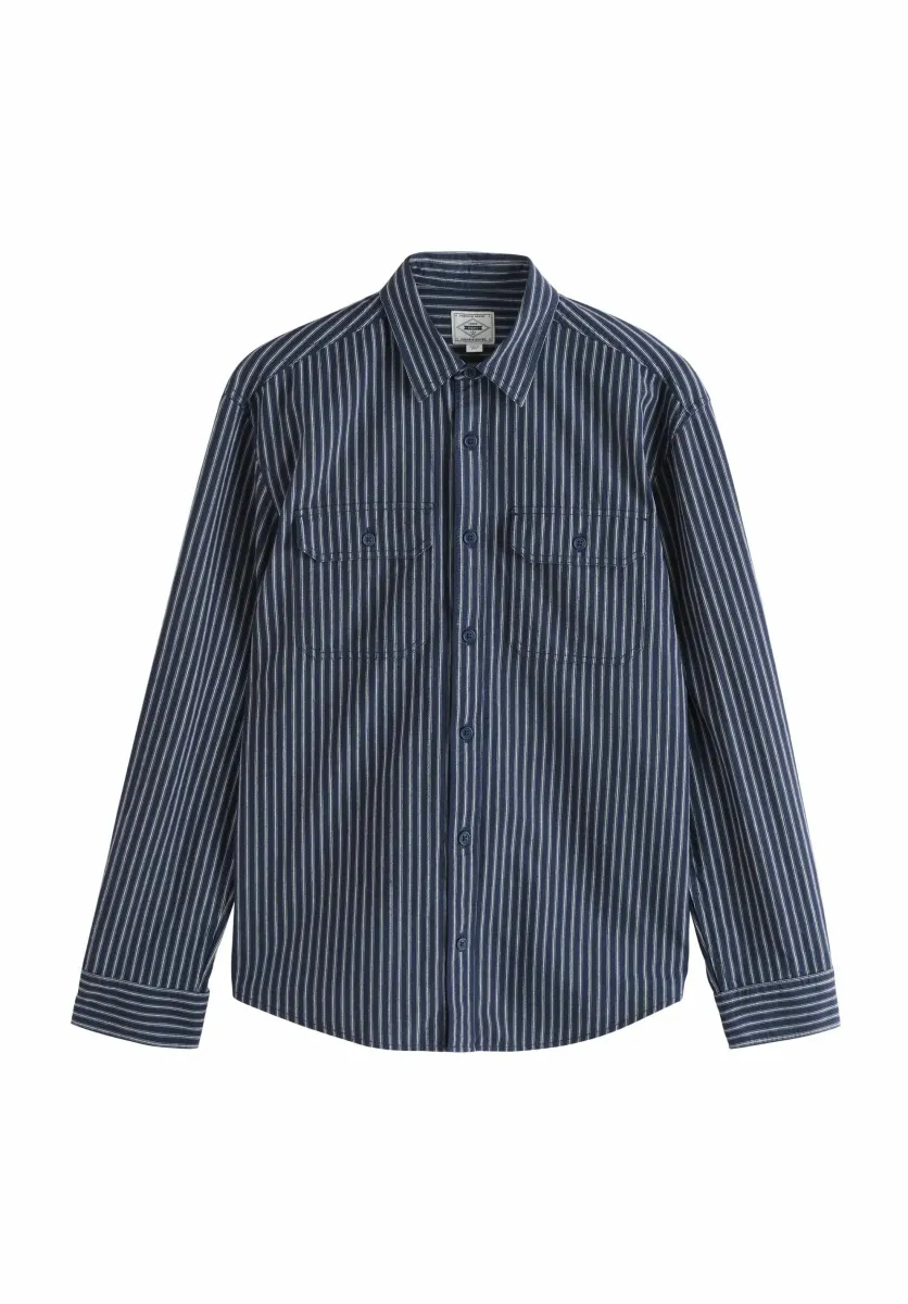 REGULAR FIT - STRIPE LONG SLEEVE - Hemd - navy blue