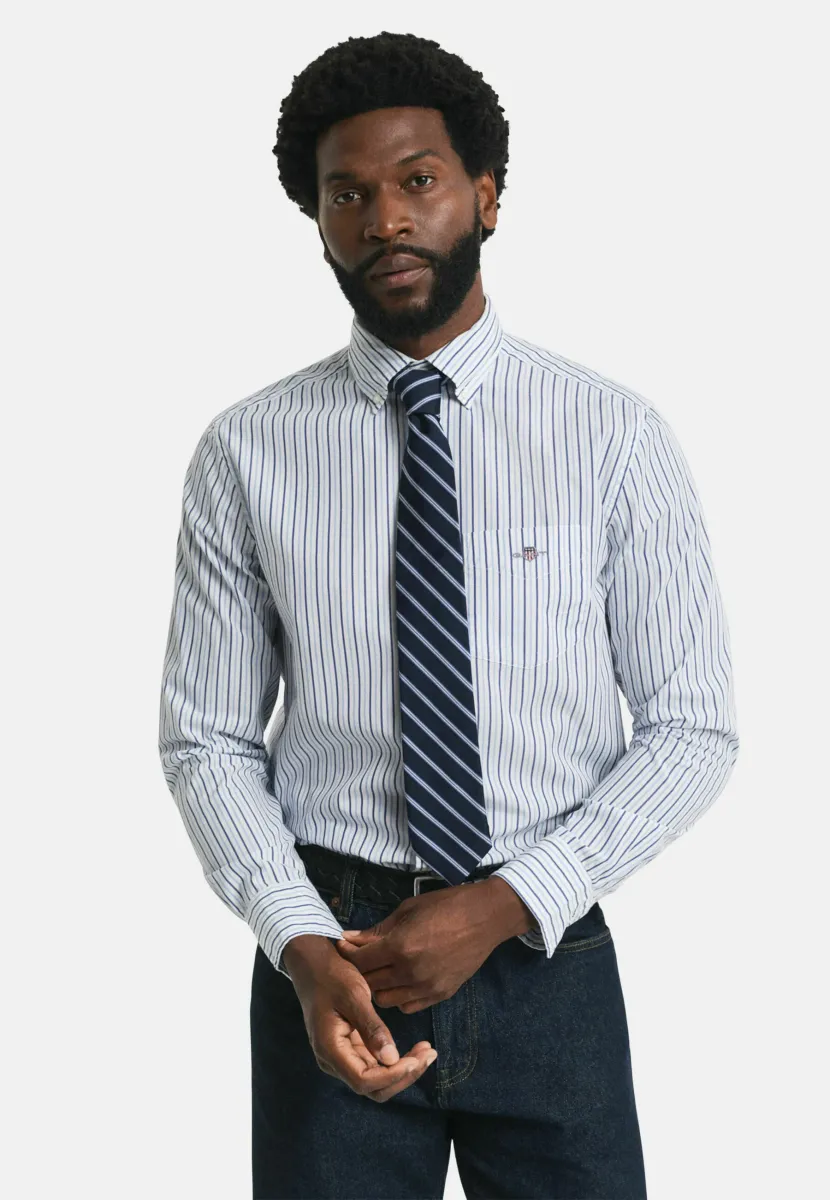 REGULAR FIT STRIPED - Hemd - clear sky