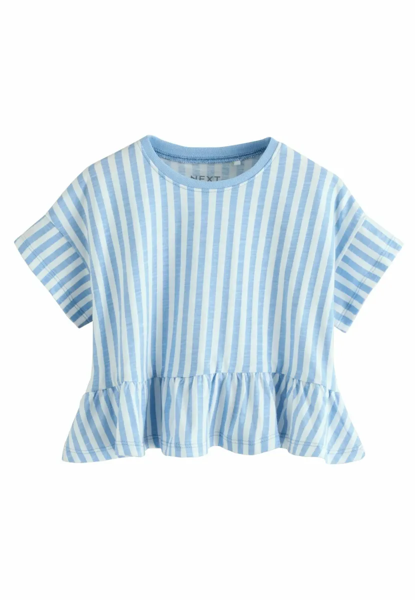 REGULAR FIT - T-Shirt print - blue stripe
