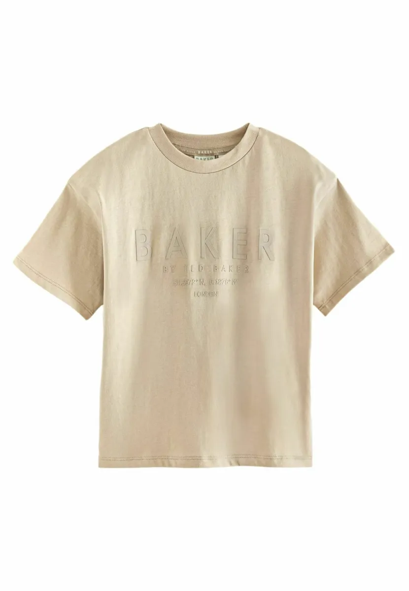 REGULAR FIT - T-Shirt print - stone