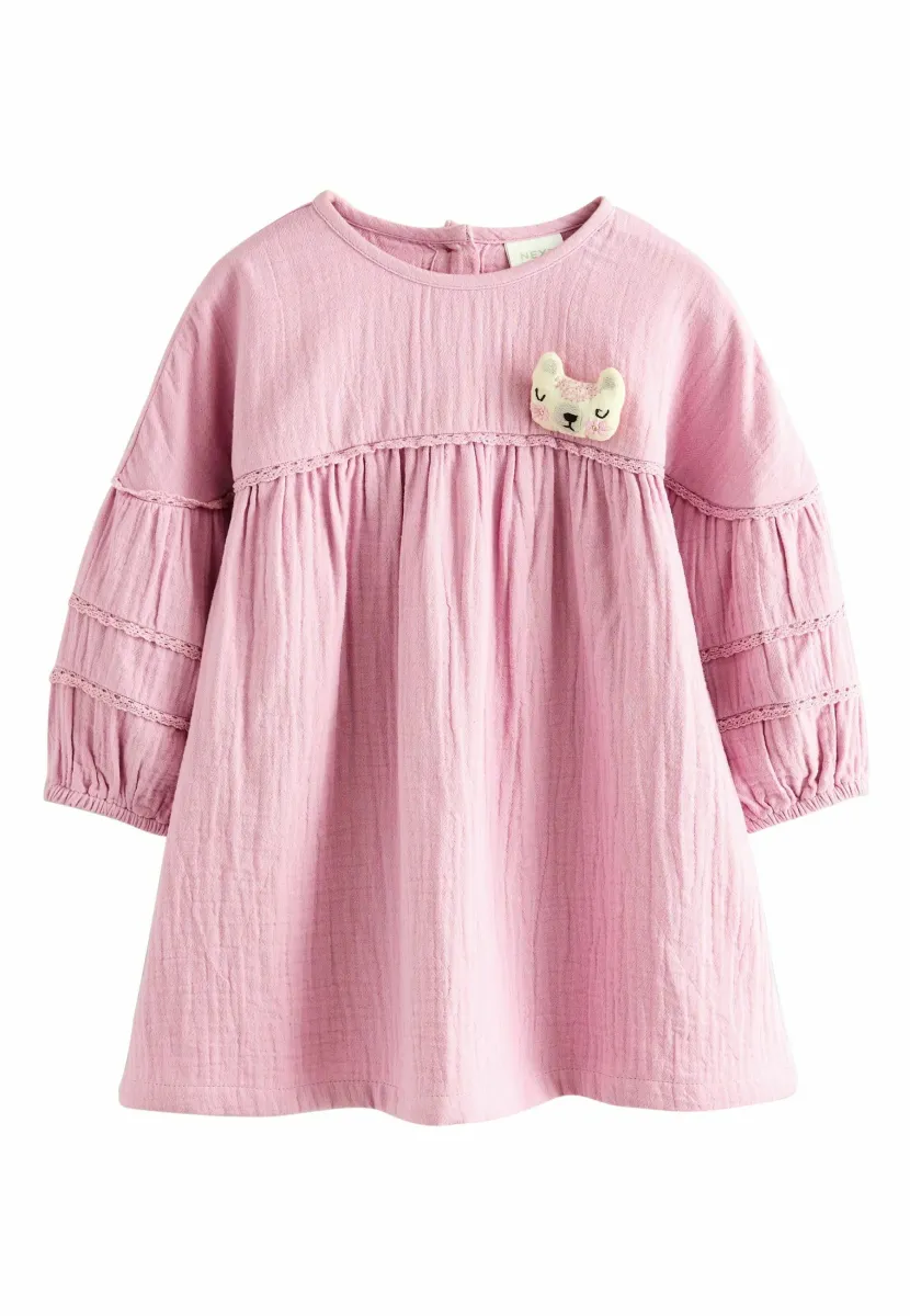 REGULAR FIT - TEXTURED - Jerseykleid - pink character