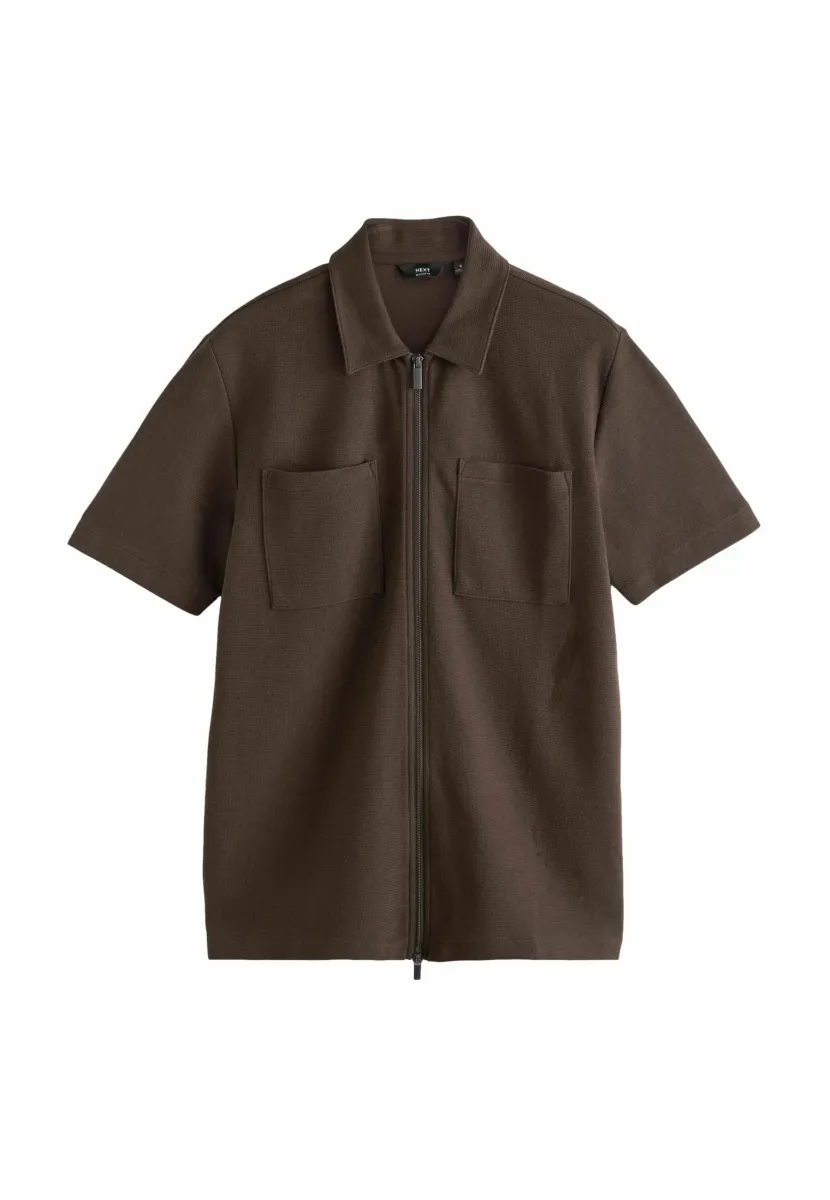 REGULAR FIT - TEXTURED THROUGH  - Hemd - brown
