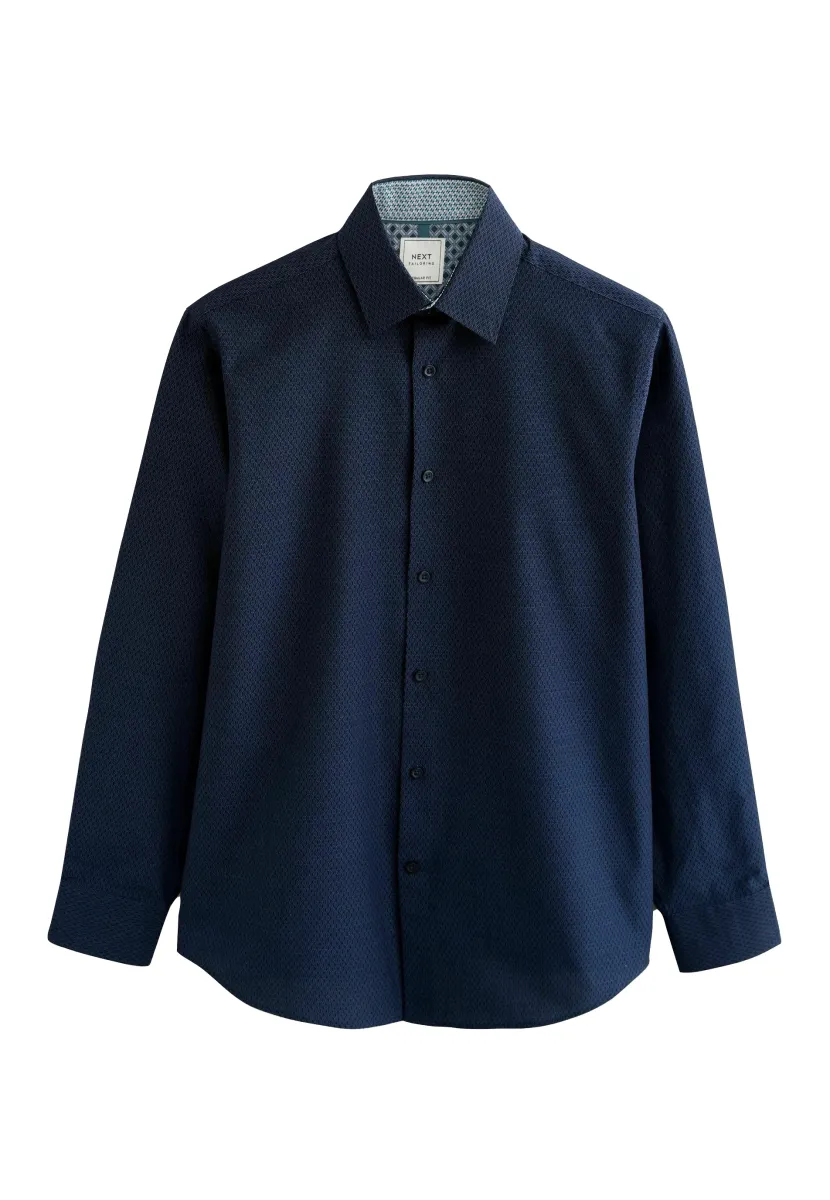 REGULAR FIT - TEXTURED TRIMMED  - Hemd - navy