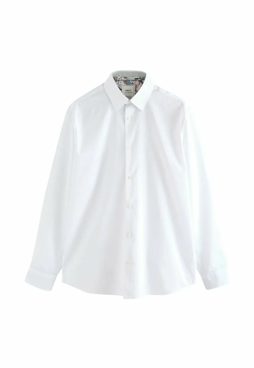 REGULAR FIT - TEXTURED TRIMMED  - Hemd - white