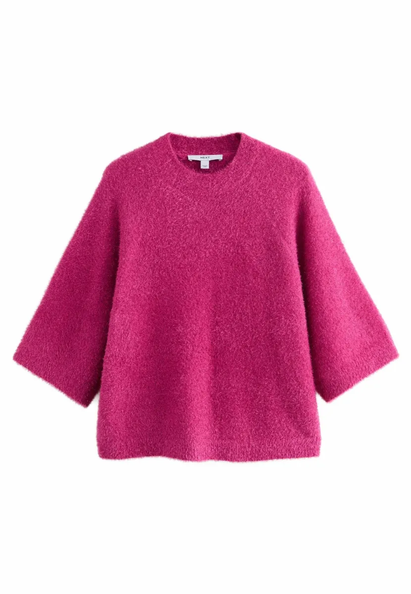 REGULAR FIT TINSEL - Strickpullover - bright pink