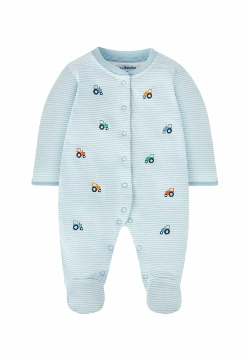 REGULAR FIT -TRACTOR EMBROIDERED - Strampler - blue