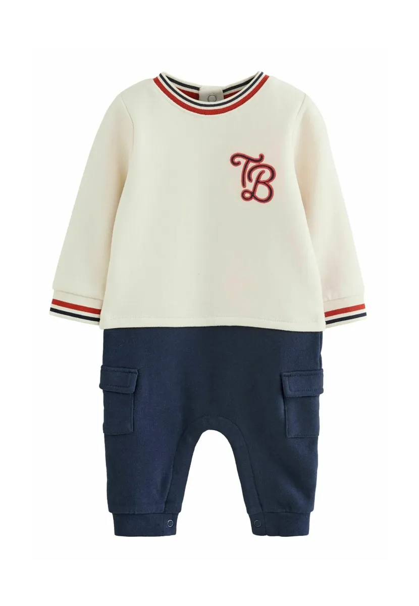 REGULAR FIT - VARSITY  - Jumpsuit - stone navy red