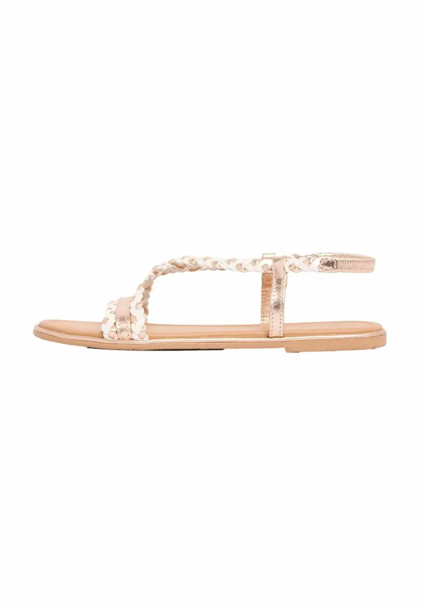 REGULAR FIT WEAVE PLAIT  - Riemensandalette - white