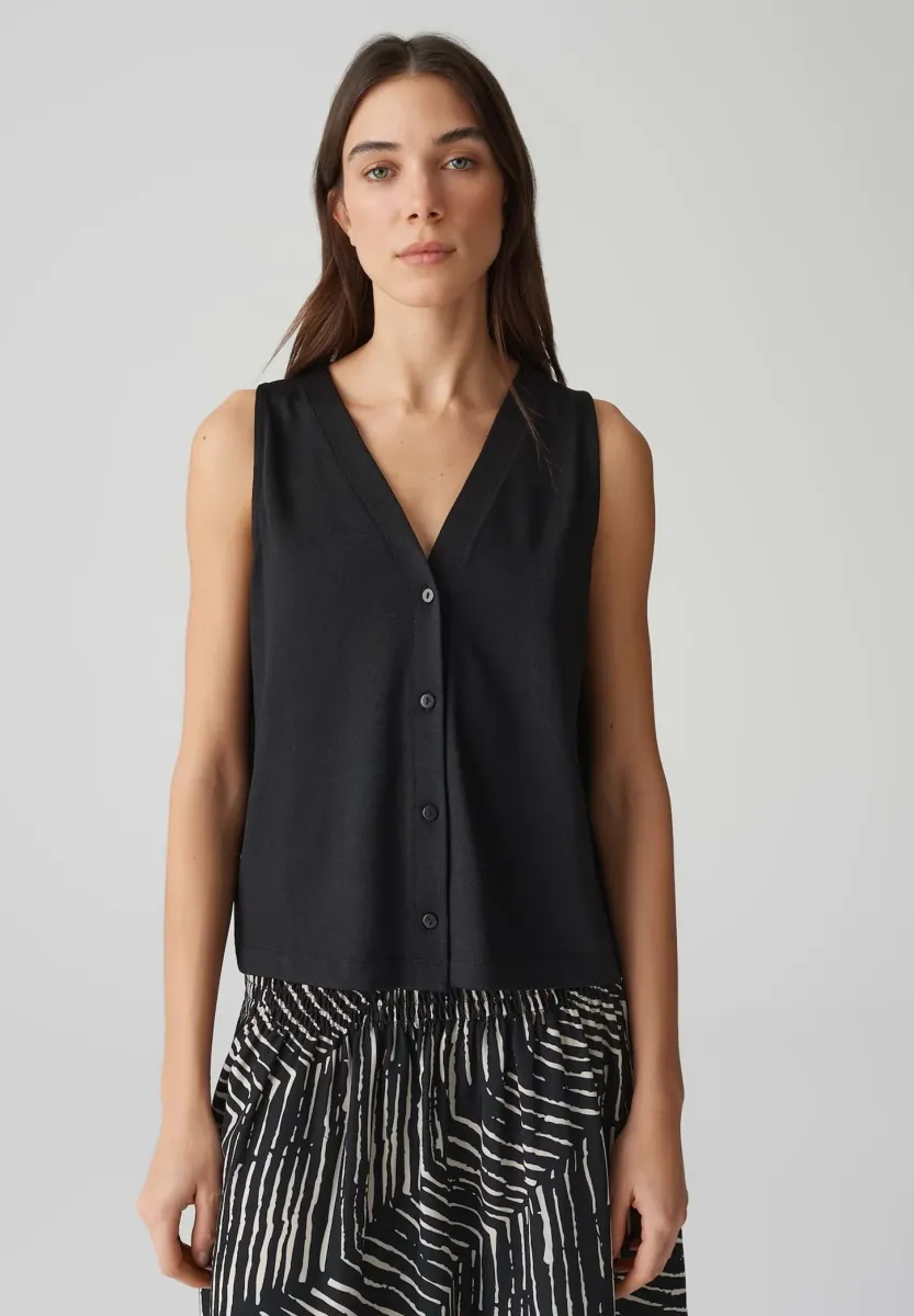 REGULAR FIT - Weste - black
