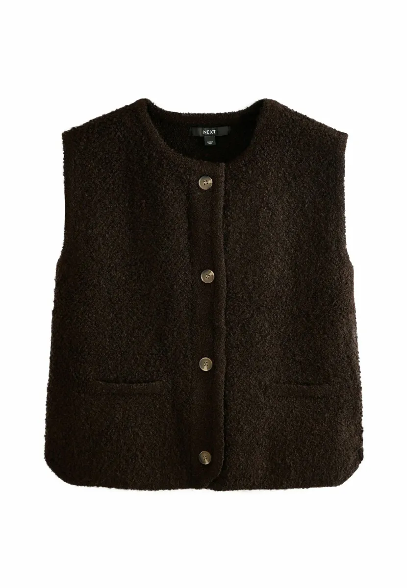 REGULAR FIT  - Weste - chocolate brown