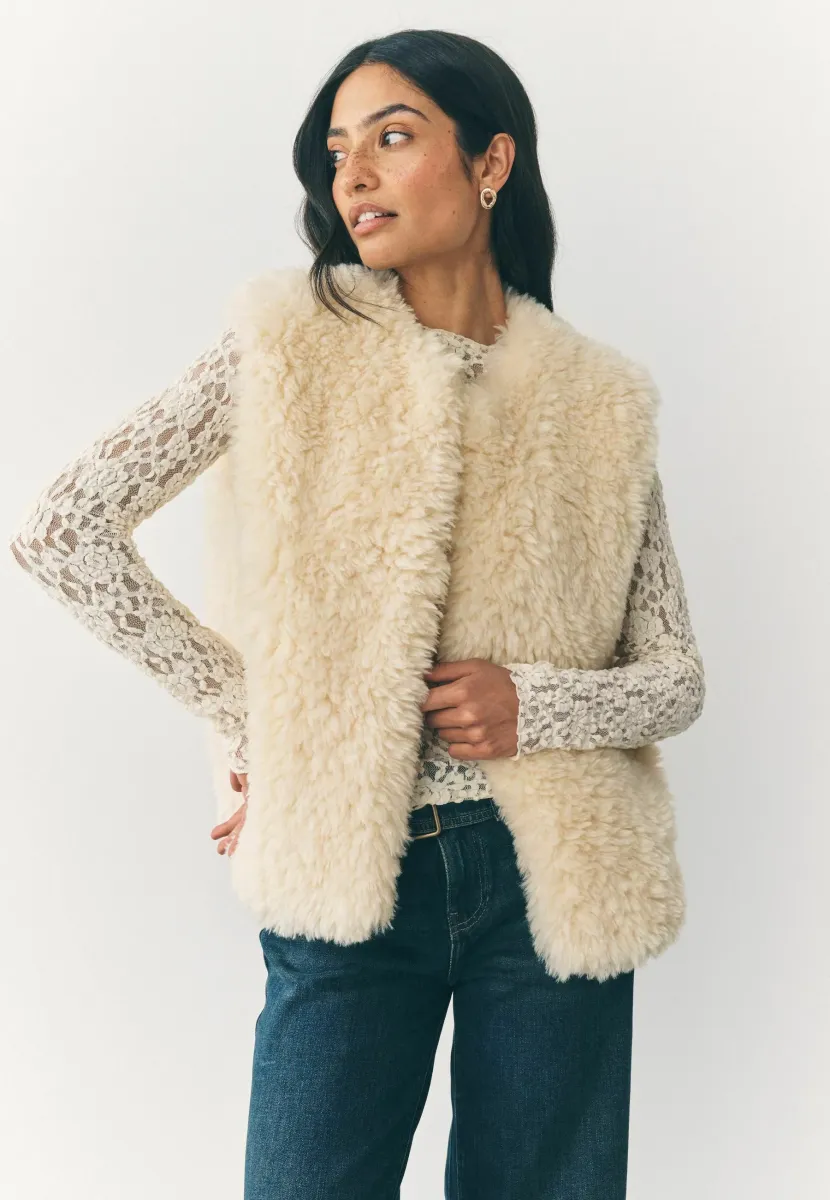 REGULAR FIT  - Weste - cream