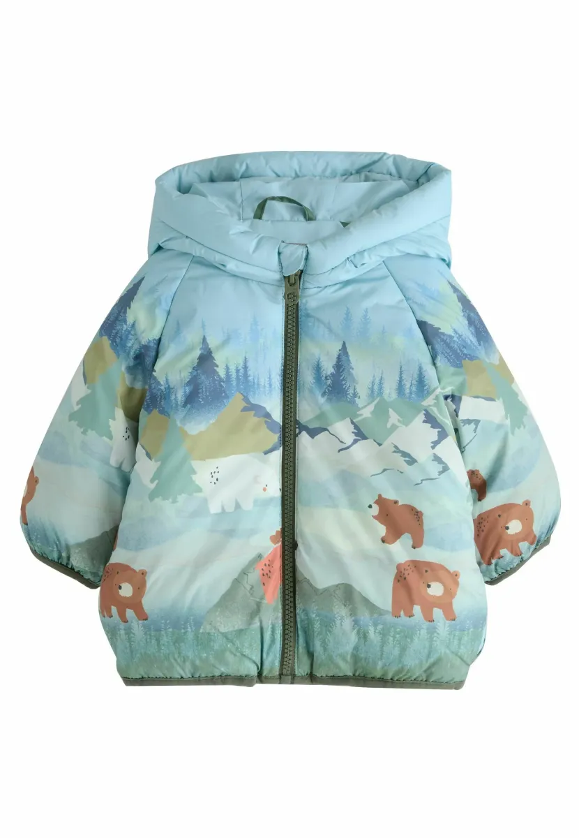 REGULAR FIT  - Wintermantel - green scene print