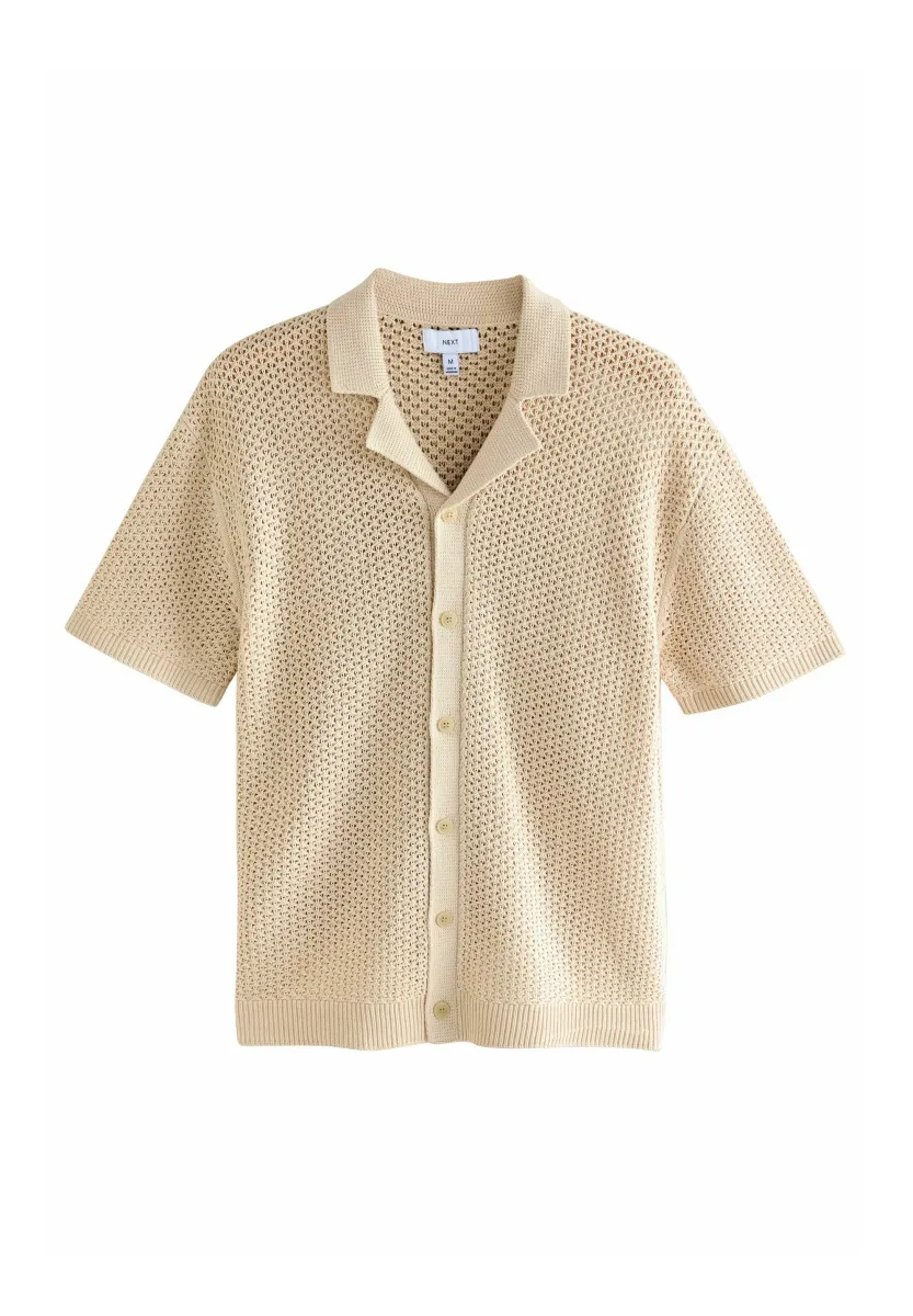 REGULAR FIT WITH CUBAN COLLAR - Hemd - neutral