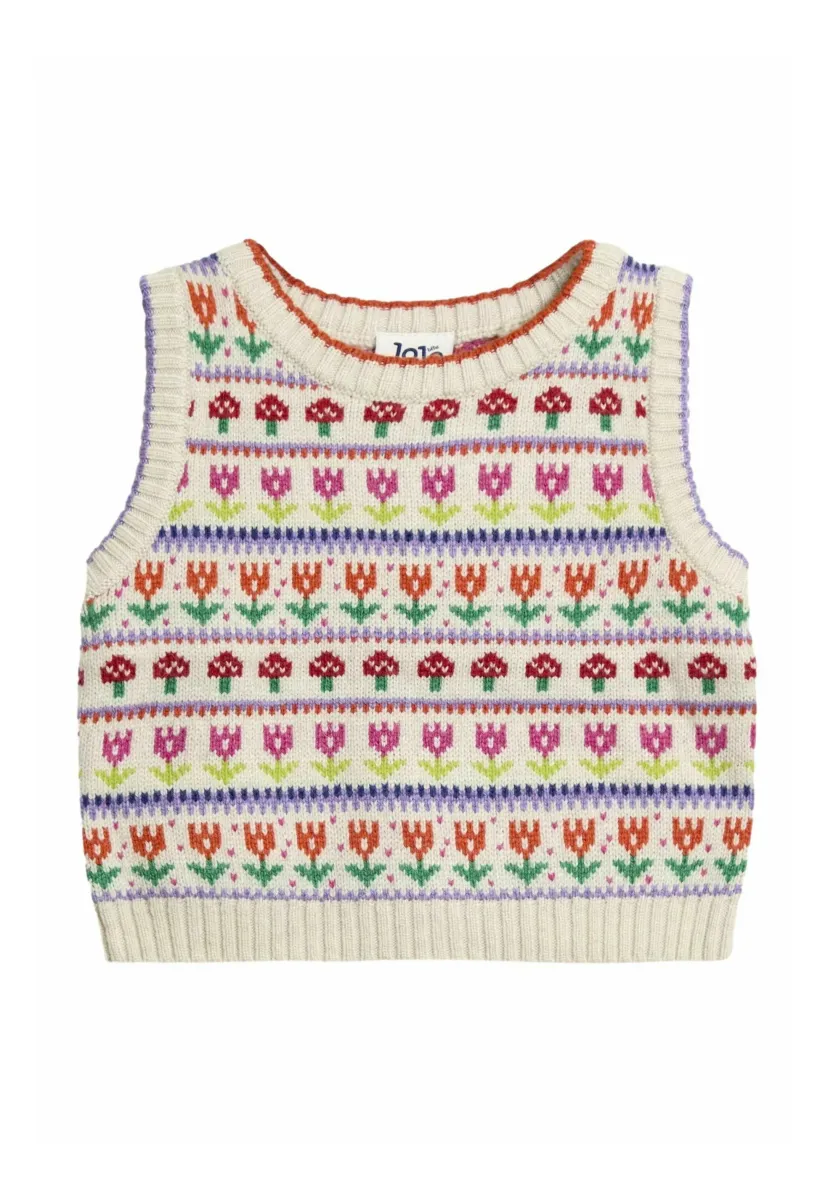 REGULAR FIT-WOODLAND FAIR ISLE - Strickpullover - cream