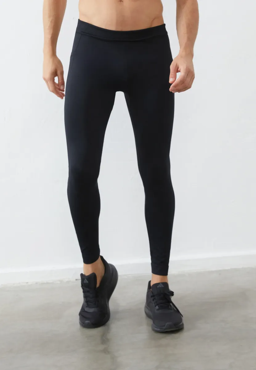 REGULAR LENGTH SPORTS LEGGINGS - Tights - black