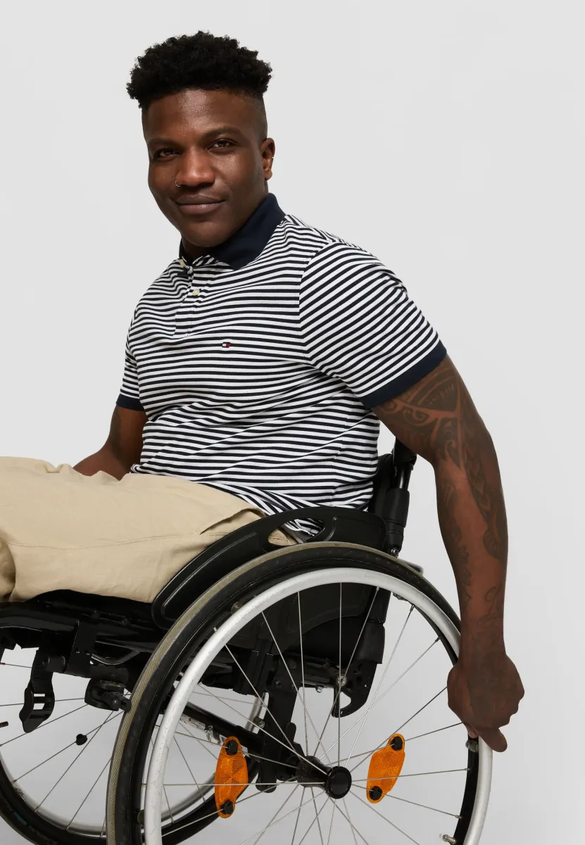 REGULAR - Poloshirt - desert sky/white