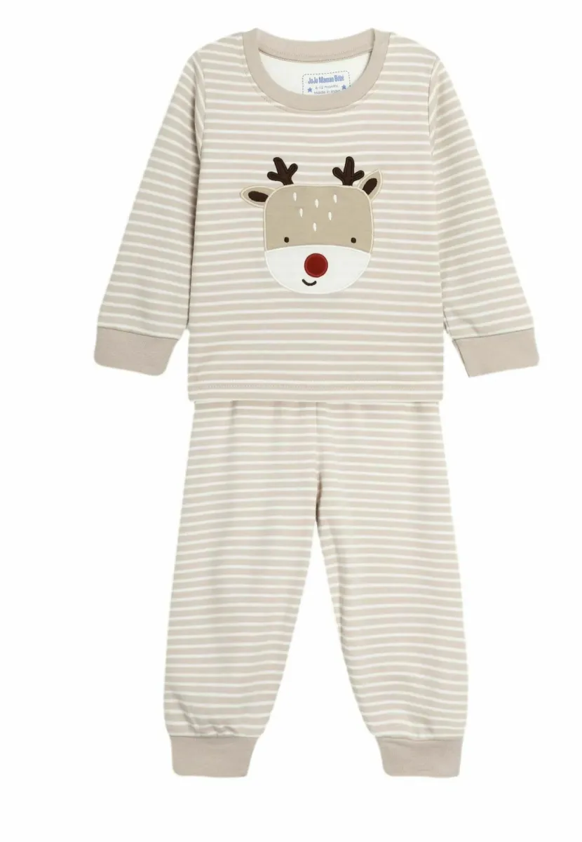 REINDEER STRIPE- REGULAR FIT - Nachtwäsche Set - cream