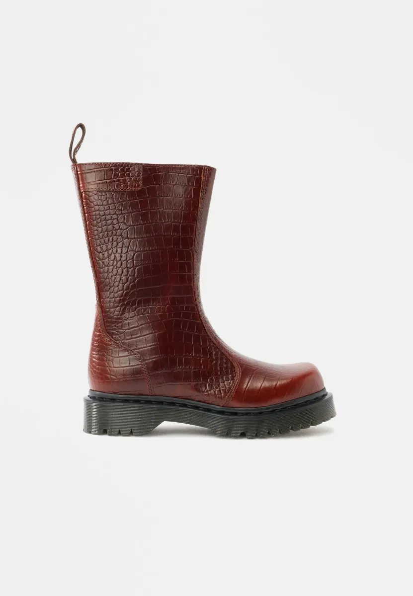 REJENA HIGH - Plateaustiefel - mocha brown