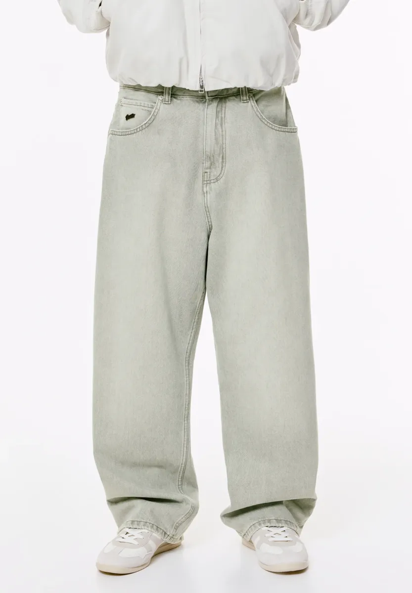 RELAXED BAGGY - Baggy Jeans - green