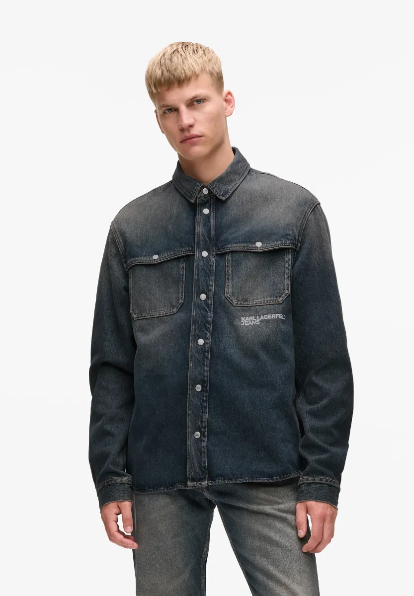 RELAXED DENIM - Hemd - soft tinted blue