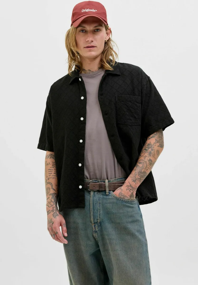 RELAXED FIT  - Hemd - black