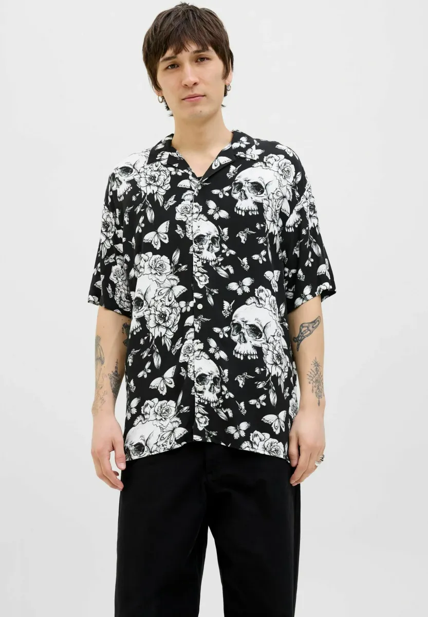 RELAXED FIT - Hemd - jet black