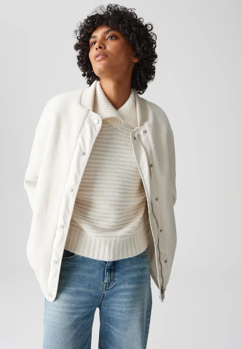 RELAXED FIT REVERSIBLE - Bomberjacke - soft cream