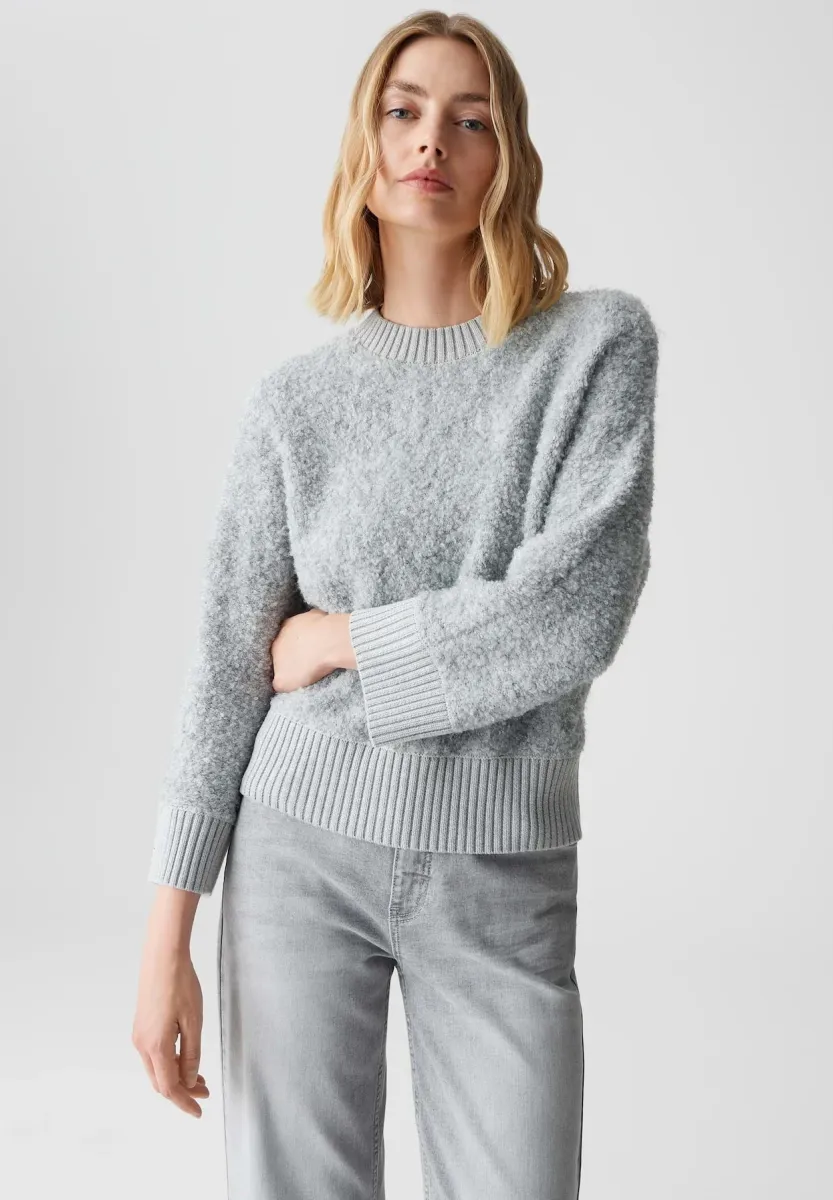 RELAXED FIT - Strickpullover - hazy fog melange