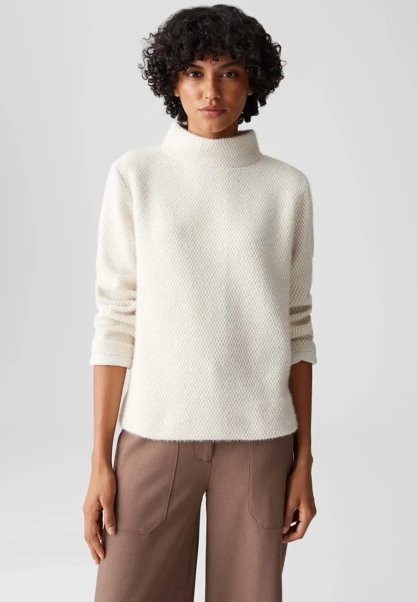 RELAXED FIT - Strickpullover - macadamia