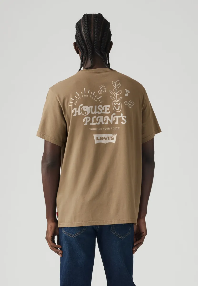 RELAXED FIT TEE - T-Shirt print - beige