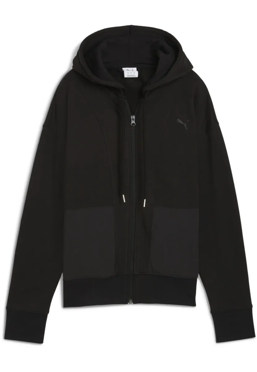 RELAXED KAPUZEN - Sweatjacke - black