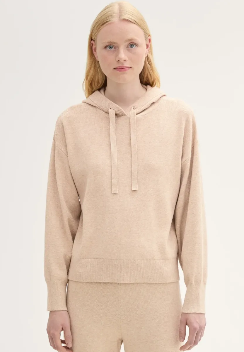 RELAXED  - Kapuzenpullover - light camel melange