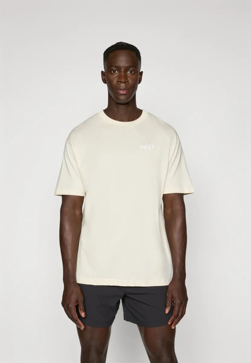 RELAXED SMALL LOGO TEE - T-Shirt basic - alpine snow