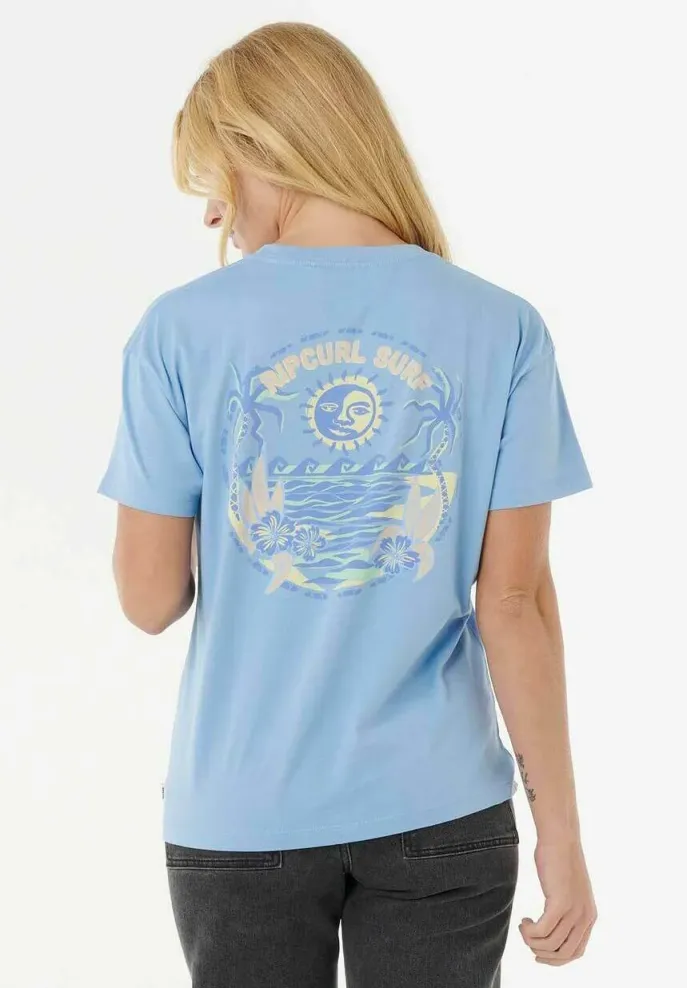 RELAXED - T-Shirt print - mid blue