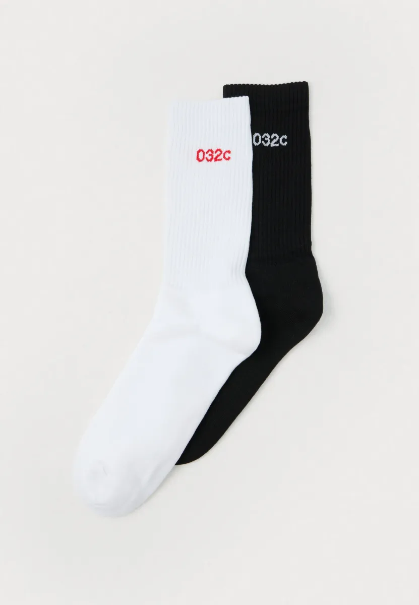 REMOVE BEFORE SEX SOCKS 2 PACK UNISEX - Socken - black/white/red