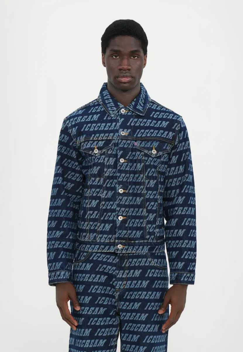 REPEAT LOGO TRUCKER JACKET - Jeansjacke - indigo