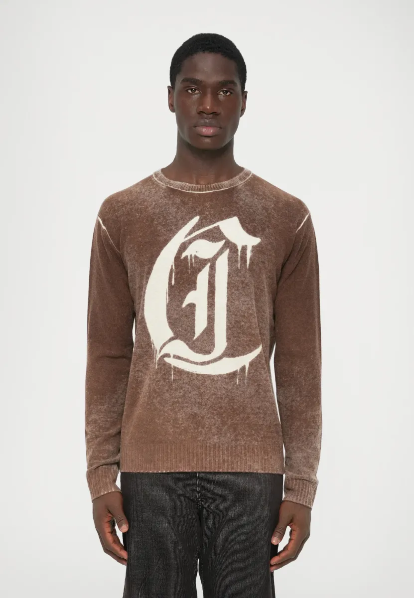 RESERVE PRINT - Strickpullover - brunette